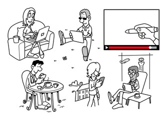 Abstract video player interface design