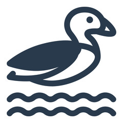 Loonie Coin with Bird in Center Circle