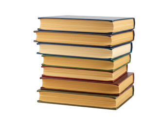Isolated Stack of Old Books Education Knowledge Literature