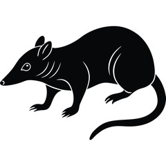 shrew vector sihouette