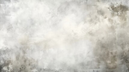 Cloudy white mist with layered texture on neutral background - .