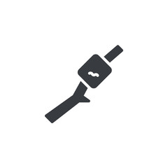 Stick with marshmallow vector icon