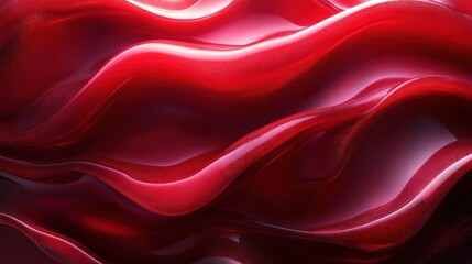 Obraz premium Abstract, red, flowing liquid