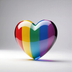 Heart of Glass in Rainbow colors