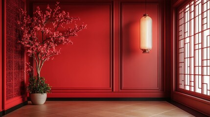 Chinese Style, New Chinese Style and Red Zen Interior Architecture Design