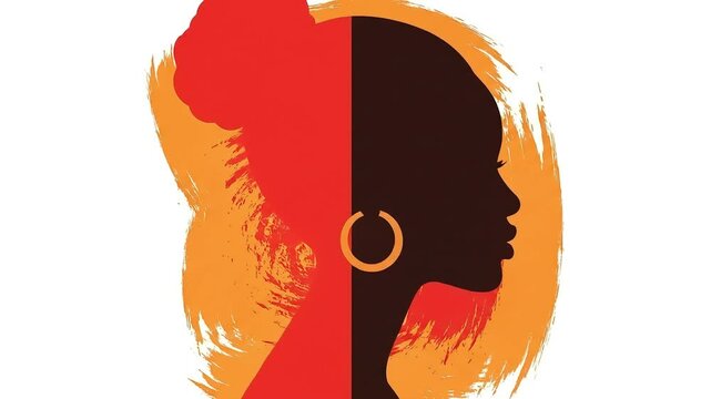 Juneteenth silhouette vector celebrating freedom and black culture for Pan African Unity Black History Month, MLK, Kwanzaa