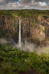 The Wallaman Falls, a cascade and horsetail waterfall on the Stony Creek, is located in the UNESCO Australia.
