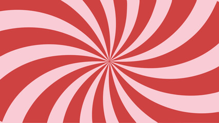 Red and Pink Swirl: Psychedelic Radial Design Background