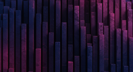 Abstract Purple and Blue Vertical Bars Background