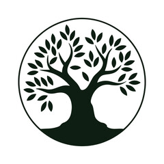 Obraz premium Elegant Tree of Life with Expansive Roots vector file