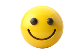 Minimalistic Cartoonish Flat Matte Happy Smiley Face Icon isolated on white background