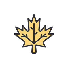 Detailed Graphic Illustration Of A Maple Leaf Emblem On Display