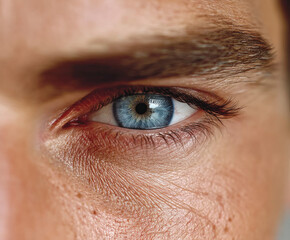 Fototapeta premium male eye isolated