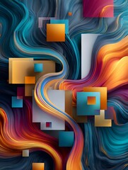 Abstract Business Innovation Art