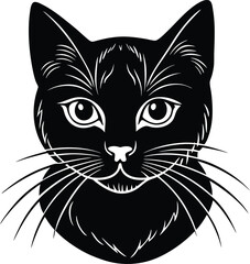 Cute cartoon cat illustration playful vector design