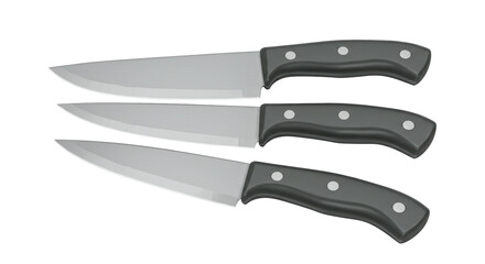 Isolated Kitchen Knives