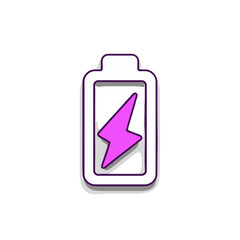 Obraz premium Battery icon with lightning symbol representing AI power efficiency 