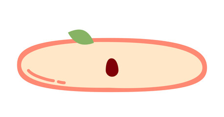 Peach speech bubble in pink and green, Blank speech bubble balloon square shape, Doodle fruit text box bubble, pastel color, think, speak, banner, flat design vector illustration