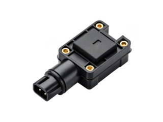 map sensor white background manifold absolute pressure sensor automotive engine component diagnostic and air intake control system transparent background