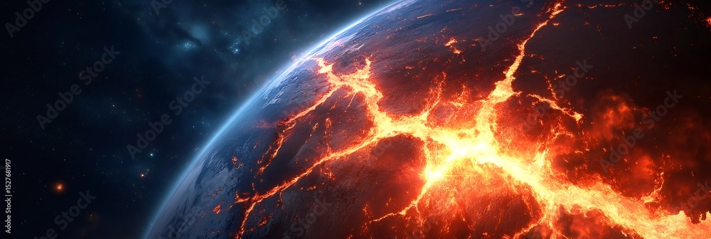 Poster powerful seismic waves are causing cracks and fissures on the surface of planet earth, releasing inc