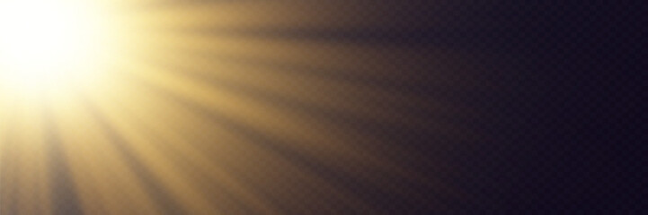 Light effects, glare, shine, explosion, light. Vector illustration. Light effect on transparent background.