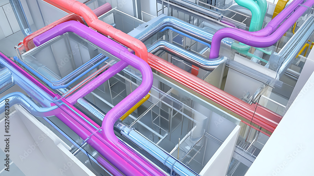 Poster dynamic hvac duct routing with real-time layout apis