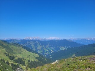 austrian hinter gosausee in summer with beautiful mountains in the back. salzkammergut region. touristic, view, beautiful, famous. postal card, no people, copy space