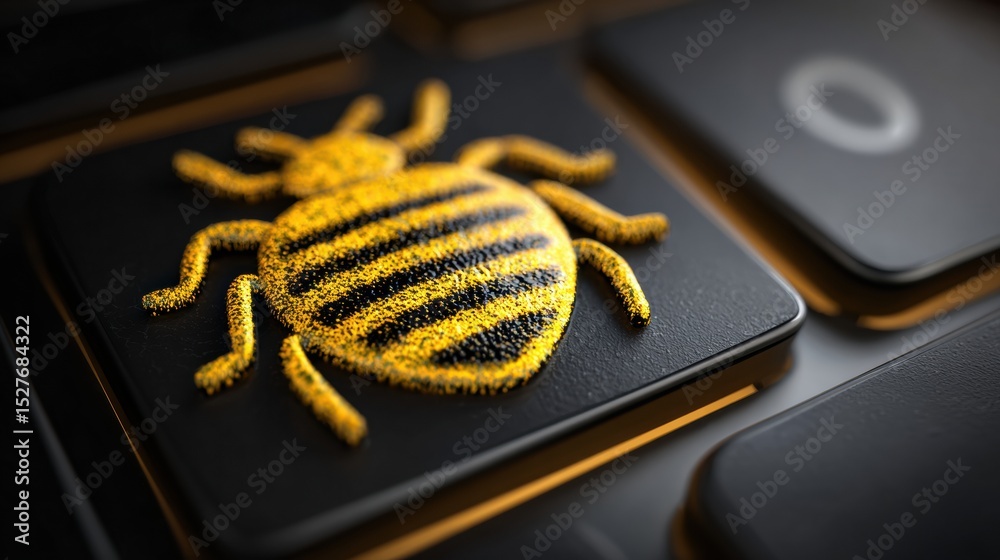 Poster Antivirus Shield Pulsing to Deflect Phishing Bug on Digital Interface With Clear Top Section Displaying Defense Mechanism in Action