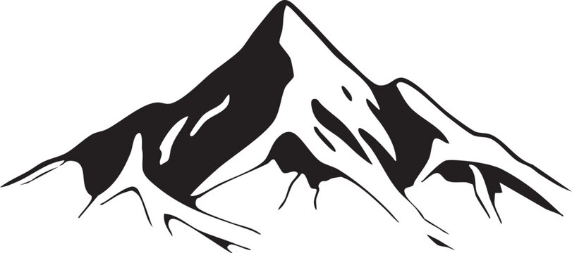 vector silhouette of a Hill