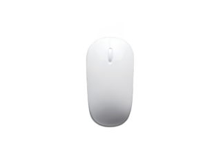 mouse white background computer input device with buttons and scroll wheel wired or wireless ergonomic design office or gaming style transparent background