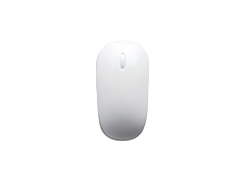 mouse white background computer input device with buttons and scroll wheel wired or wireless ergonomic design office or gaming style transparent background