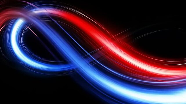 Red Blue Infinity Symbol Glow.