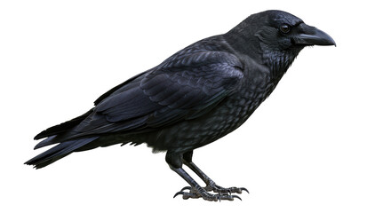 Isolated crow