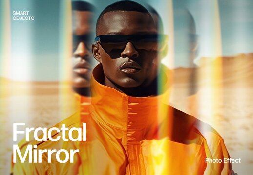 Fractal Mirror Photo Effect Template