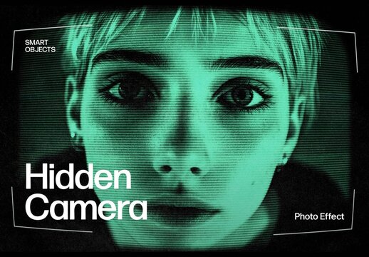 Hidden Camera Photo Effect Template