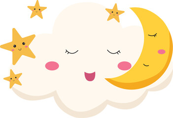 cute cloud illustration