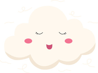 cute cloud illustration