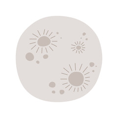 moon vector illustration