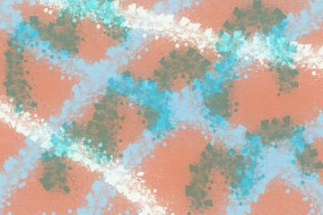 Abstract patterns blend colors in a mesmerizing artistic composition