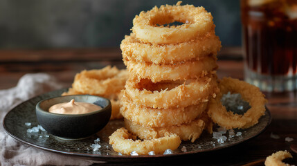 Crispy Fried Onion Rings A Tower of Golden Deliciousness