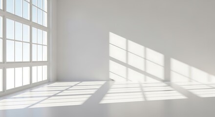 Sunlit Minimalist Interior Architectural Photography of Light and Space
