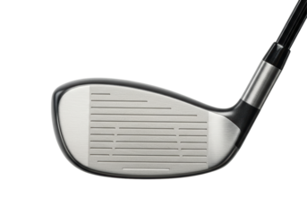 Isolated Modern Golf Hybrid Club Close-Up