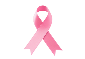 Isolated Pink Ribbon Breast Cancer Awareness Symbol