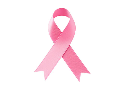 Isolated Pink Ribbon Breast Cancer Awareness Symbol