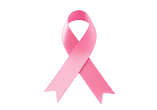 Isolated Pink Ribbon Breast Cancer Awareness Symbol