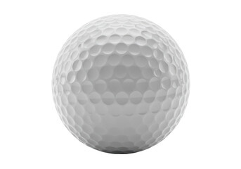 Isolated Close-up of a White Golf Ball