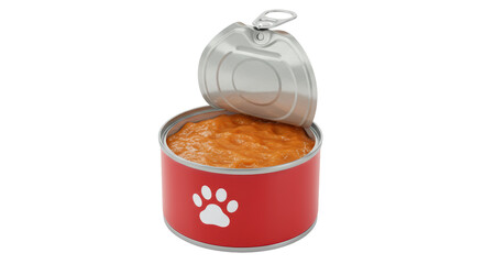 Isolated Can of Pet Food