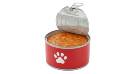 Isolated Can of Pet Food