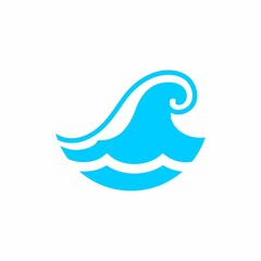 logo design Water wave icon vector