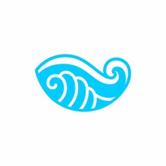 logo design Water wave icon vector